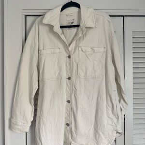 Abercrombie & Fitch Off-White Utility Jacket